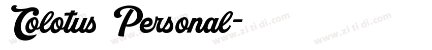 Colotus Personal字体转换